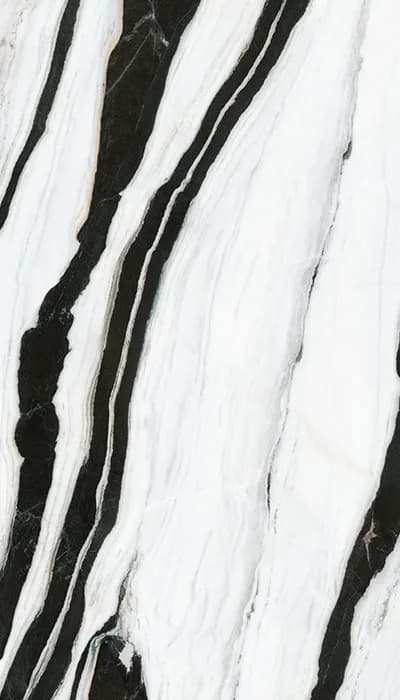 Panda White — large-format marble-effect surface