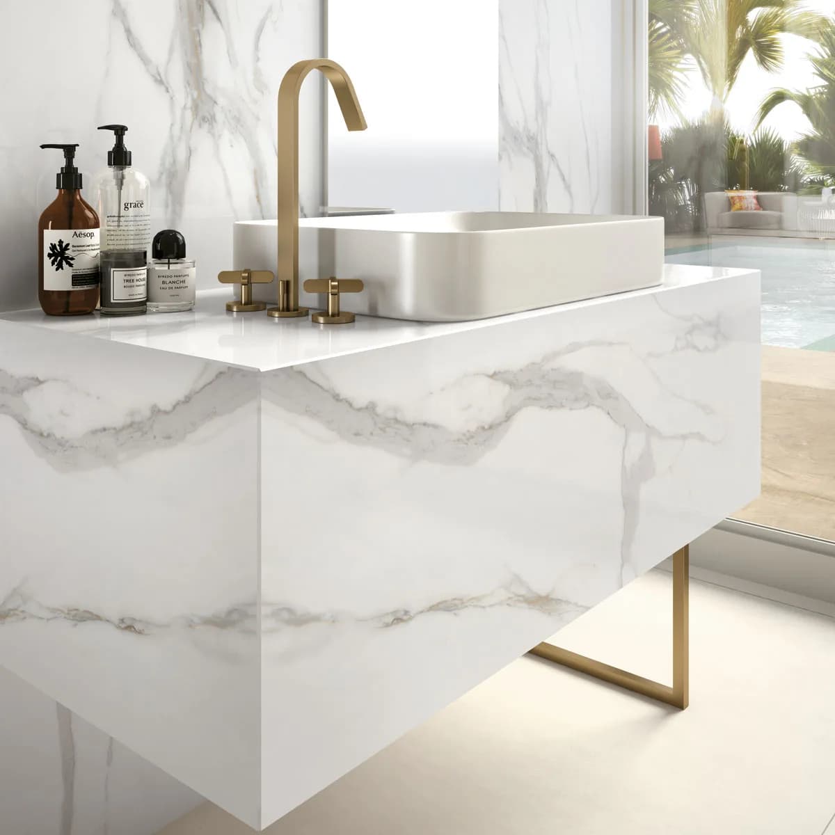 Calacatta Oro installed