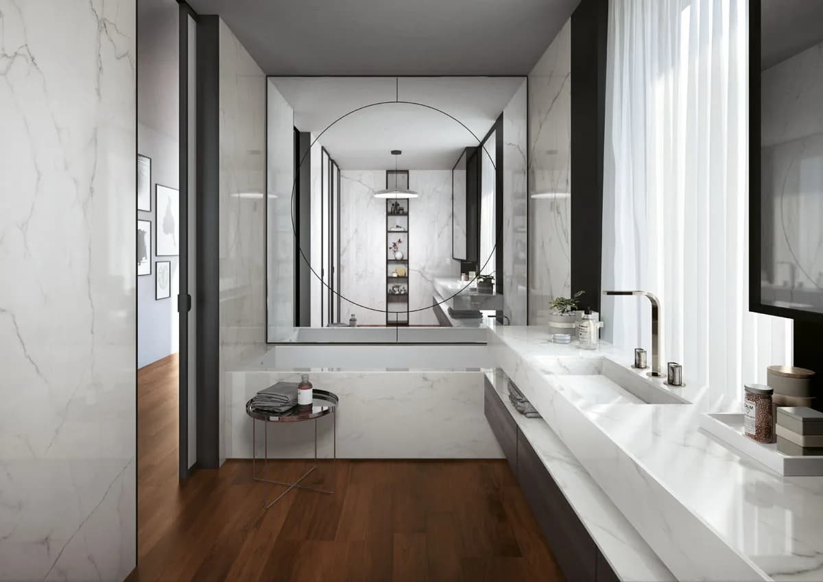 Calacatta Glory installed