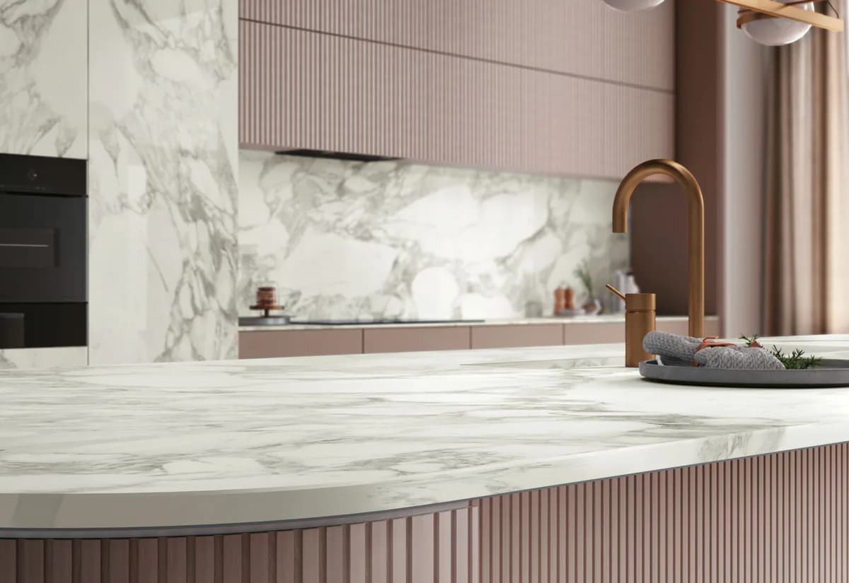 Calacatta Magnifico installed